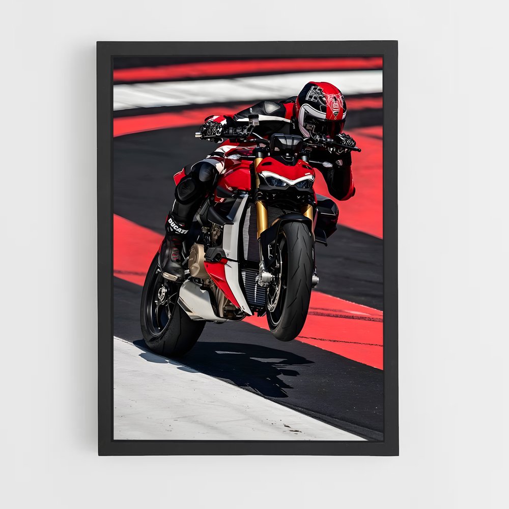 Poster Ride à Fond – affiche Ducati (vue 2)